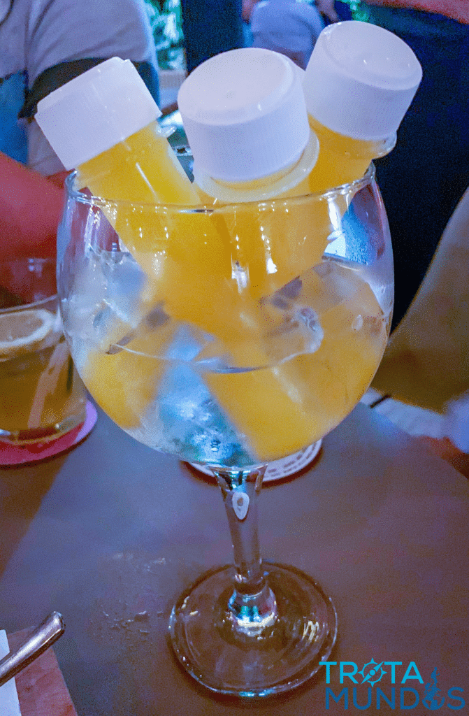 Shots de Vodka com Maracujá - Cervejaria Sátira Vila da Serra
