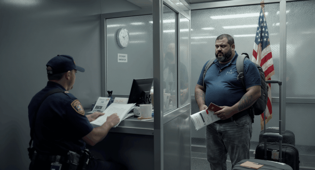 Imigração EUA pessoa obesa