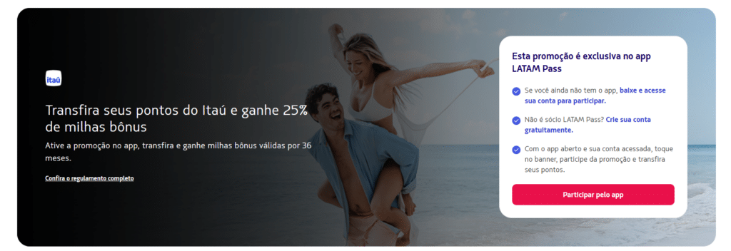 Latam Pass + Itau