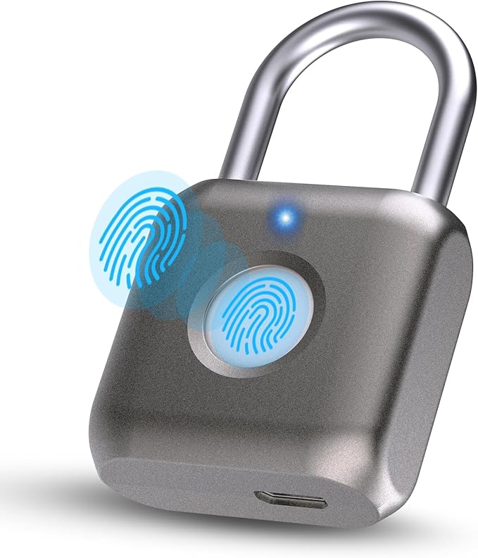 Cadeado inteligente com impressão digital