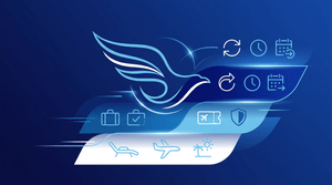 Flying Blue muda resgates e reduz benefícios composição em azul-marinho com o símbolo de asa estilizado (identidade Flying Blue/Air France-KLM) e três níveis representando as tarifas Light, Standard e Flex, com ícones de lounge, bagagem e flexibilidade