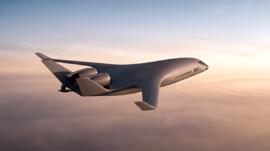 JetZero Z4, o Avião 'arraia' sem janelas. (crédito: Divulgação/JetZero)