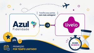 Livelo para Azul bônus de até 120%