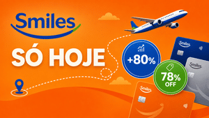 Smiles até 80% de bônus em todos os parceiros