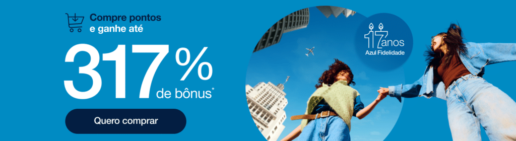 Promoção compra de pontos Azul Fidelidade