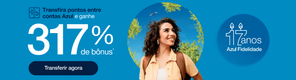 Promoção transferência de pontos Azul Fidelidade