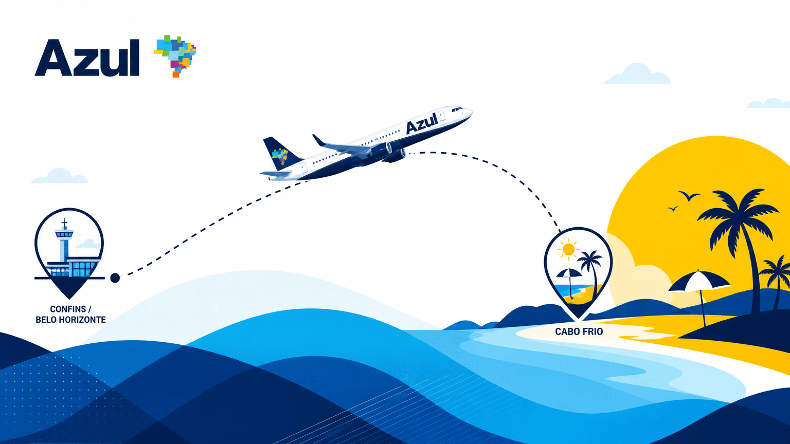 BH Airport retoma voos diretos para Cabo Frio no verão